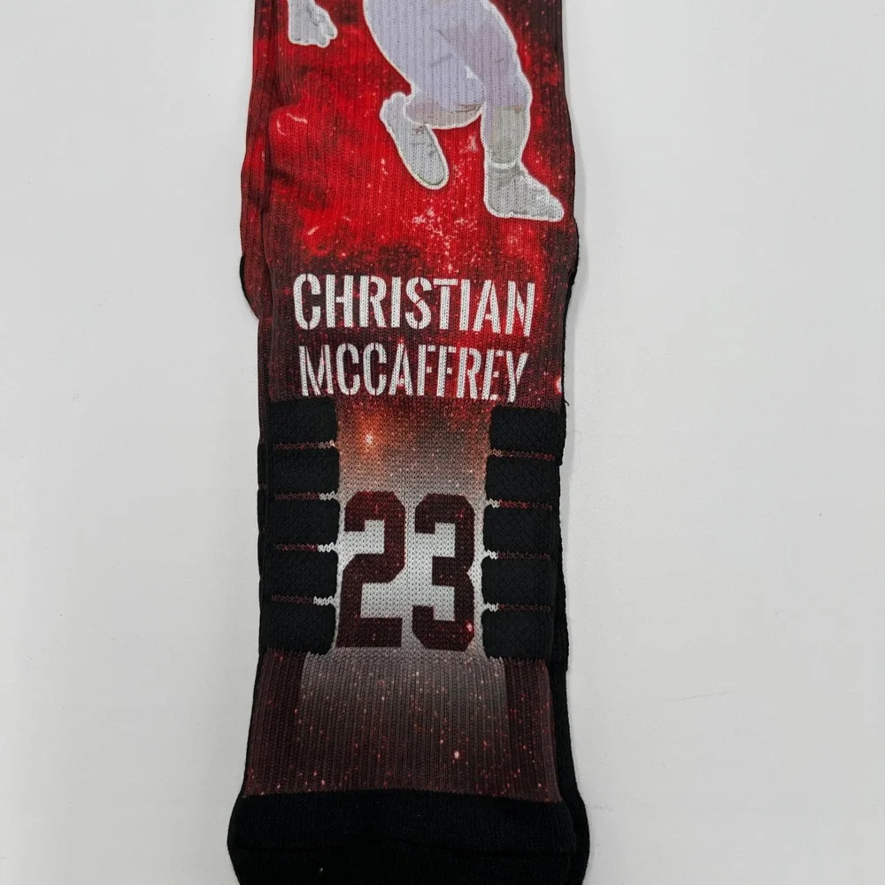 Strideline Christian McCaffrey SF‎ 49ers Galaxy Premium Full Sub Socks Mens M/L